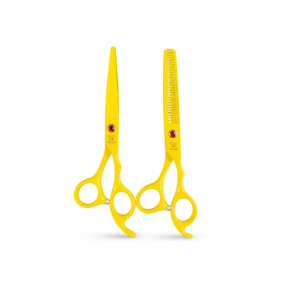 Zestaw Nożyczki + Degażówki WMARK D78-PS014 Żółte 6'0