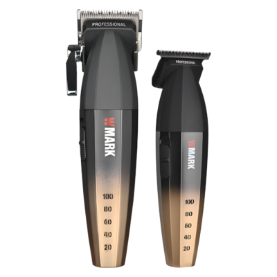 Zestaw Maszynka WMARK NG-2038 + Trymer WMARK NG-325 Czarno-Złoty