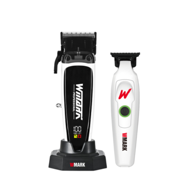 Maszynka NG-8061 Biało-Czarna + Trymer NG-7203 Biały