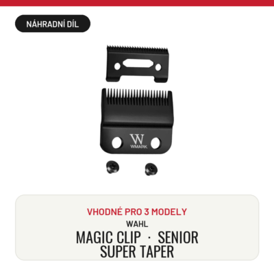Čepel pro střihací strojky WMARK W-2 černá URČENÁ pro WAHL MAGIC CLIP, SENIOR, SUPER TAPER