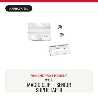 Čepel pro střihací strojky WMARK W-2 stříbrná URČENÁ pro WAHL MAGIC CLIP, SENIOR, SUPER TAPER