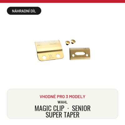Čepel pro střihací strojky WMARK W-2 zlatá URČENÁ pro WAHL MAGIC CLIP, SENIOR, SUPER TAPER