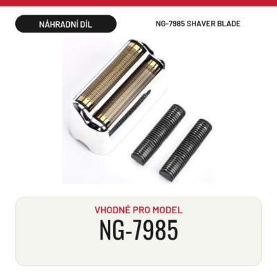 Náhradní hlava pro shaver NG-7985 — planžety, čepele a držák